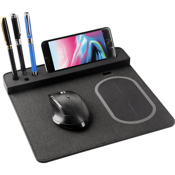 Lüks Wireless Şarjlı Mouse Pad Seti - Bilgisayar Aksesuarı ve Hediye Seçeneği