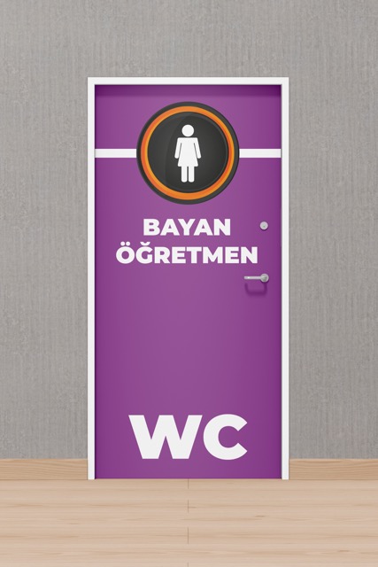 Okul WC Kapı Giydirmeleri Kolay Montaj Kurulum