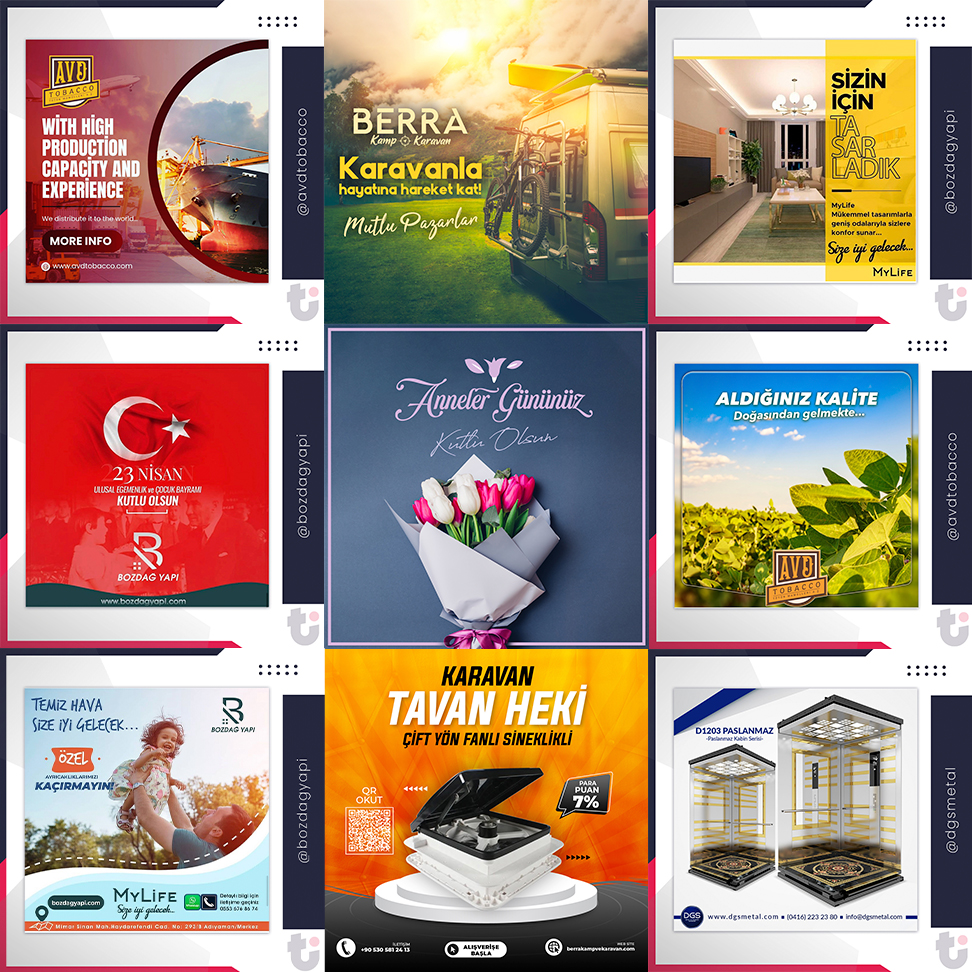 Sosyal Medya Post Tasarımı - Instagram ve Facebook İçin Profesyonel Çözümler