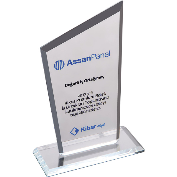 Kişiye Özel Kristal Plaket